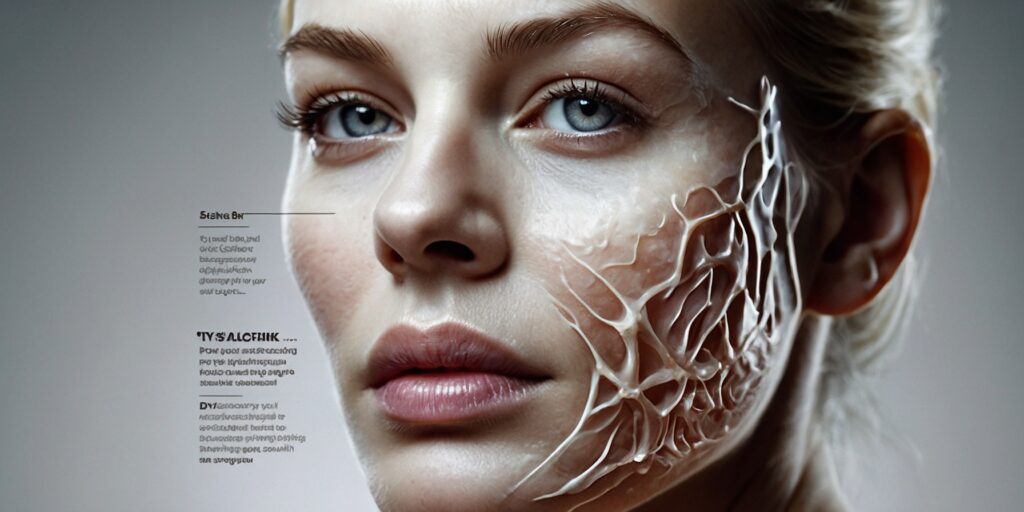 Image d'une étude scientifique illustrant les effets du collagène sur la peau Image d'une étude scientifique illustrant les effets du collagène sur la peau