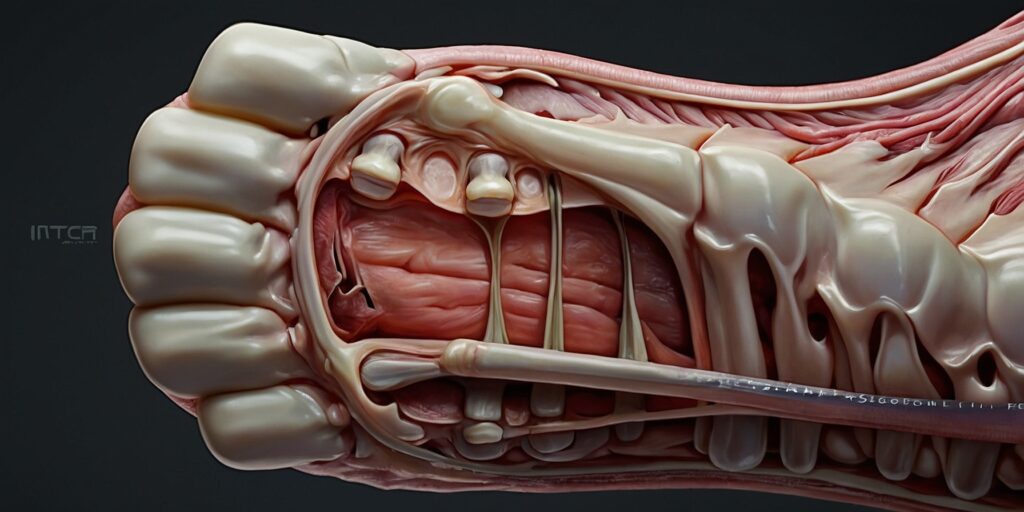 Illustration d'une incision transversale dans la fosse axillaire. L'image montre la position du bras, l'incision et la peau relevée pour exposer la fosse axillaire.