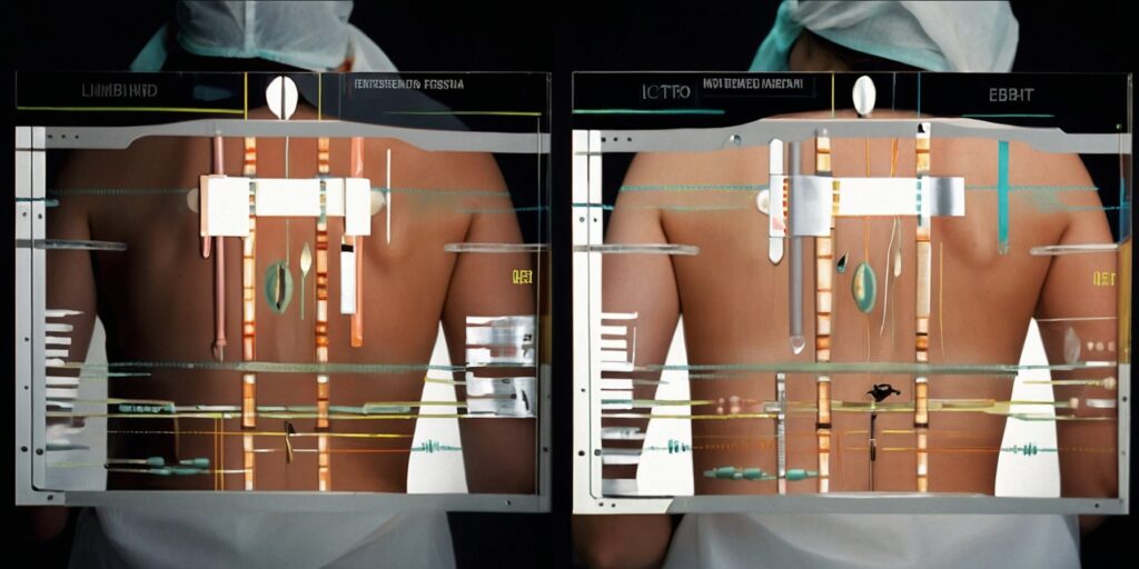 Illustration du processus de lipomodelage avec des étapes de la lipoaspiration, du traitement de la graisse et du transfert de graisse. Les images doivent montrer les étapes de manière simple et claire, avec des flèches pour indiquer le transfert de graisse.